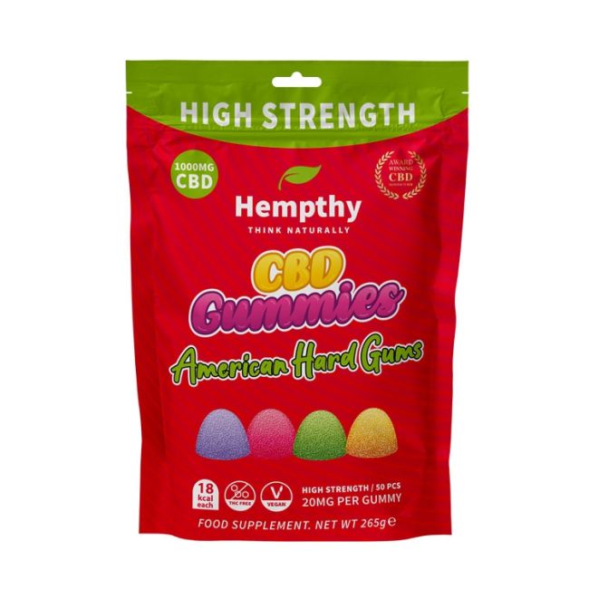 HEMPTHY CBD GUMMIES 1000MG BAG
