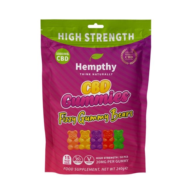 HEMPTHY CBD GUMMIES 1000MG BAG
