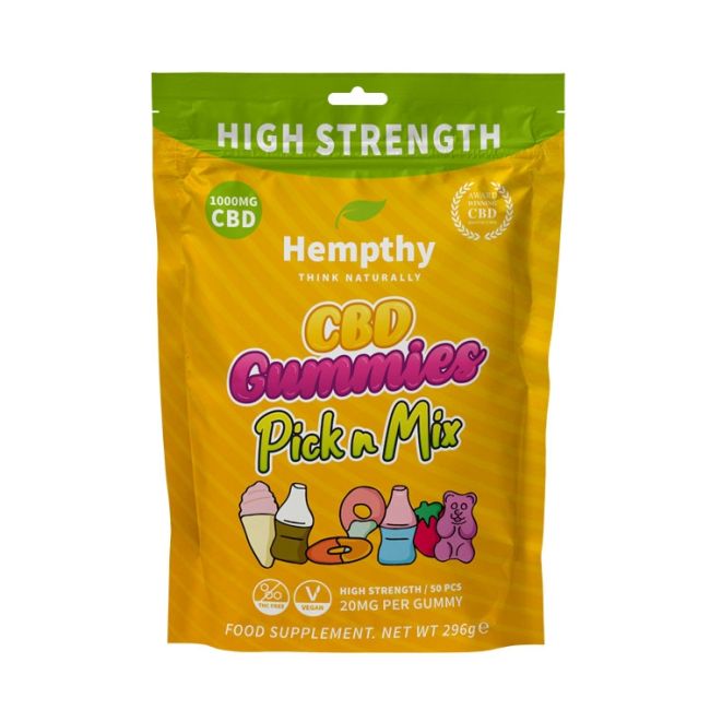 HEMPTHY CBD GUMMIES 1000MG BAG