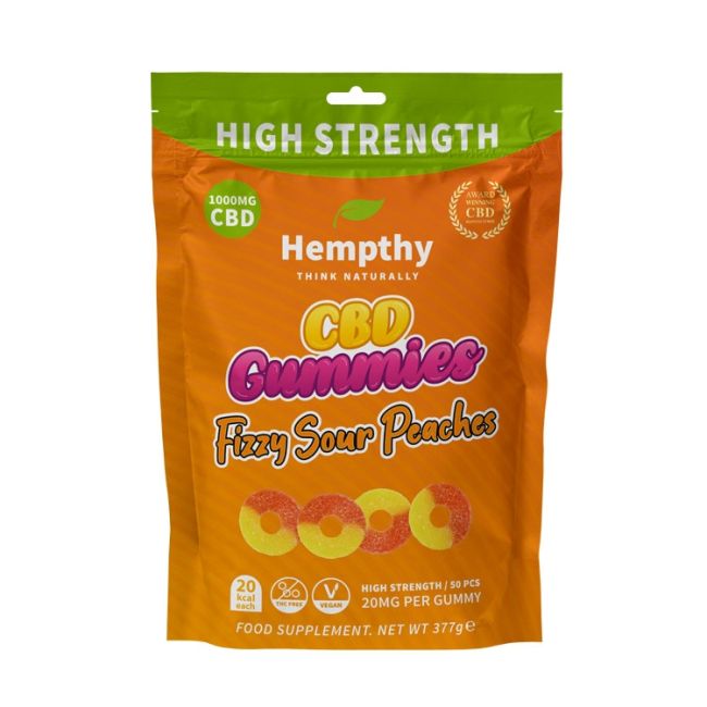 HEMPTHY CBD GUMMIES 1000MG BAG