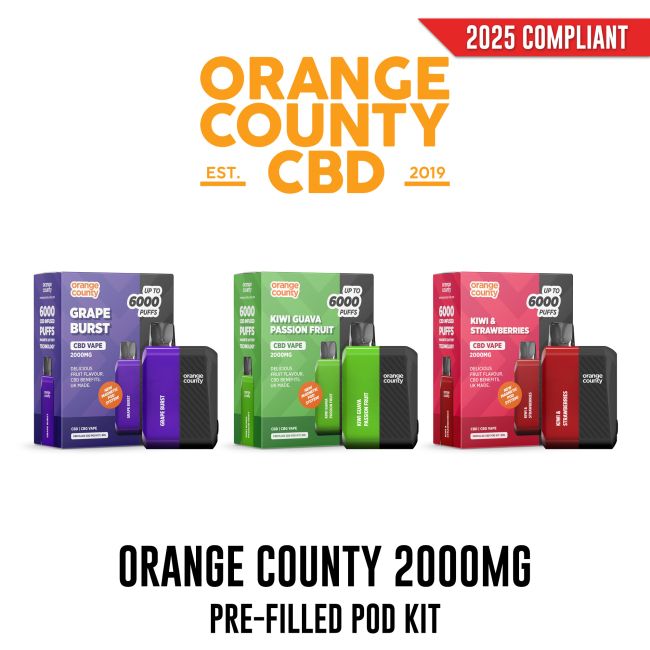 ORANGE COUNTY CBD PRE-FILLED KIT 2000MG