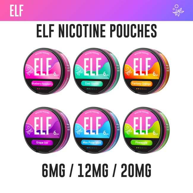 ELF BY ELFBAR NICOTINE POUCHES 20MG
