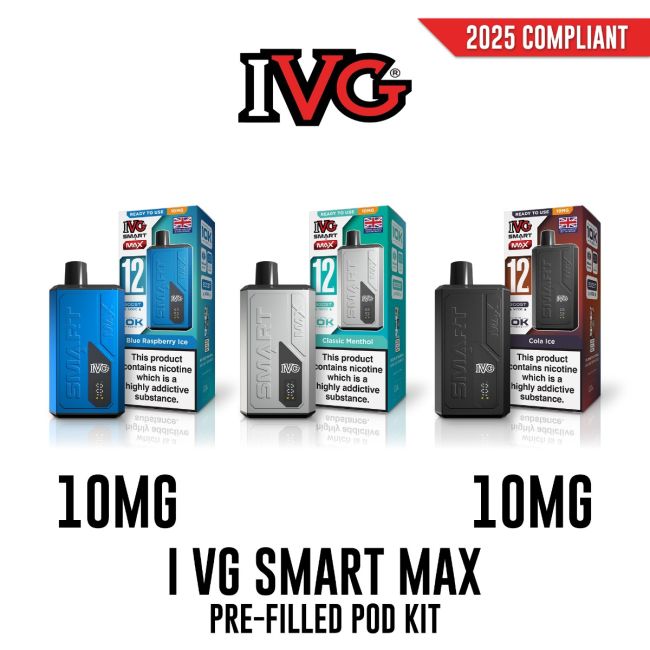 IVG SMART MAX PRE-FILLED VAPE KIT 10MG