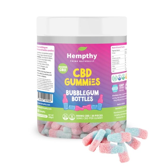 HEMPTHY CBD GUMMIES 1200MG TUB